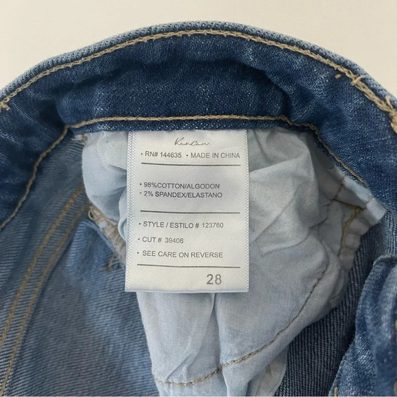 KanCan Light Wash High Rise Destructed Frayed Hem Ankle Skinny Jeans 28 Women’s - Picture 13 of 14